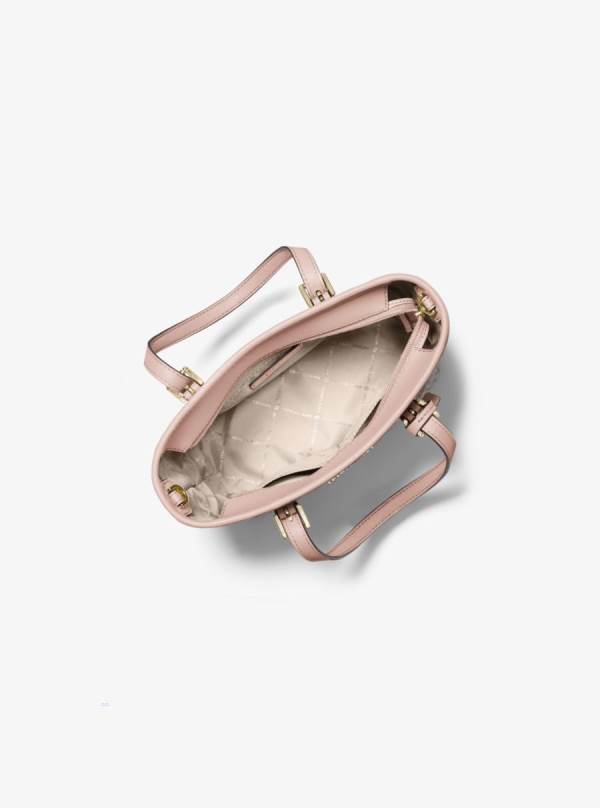 Damske Prenosná Taška Michael Kors Jet Set Travel Extra-Small Logo Top-Zip Ruzove - Kabelky Michael Kors Sleva | TKYDH-2496
